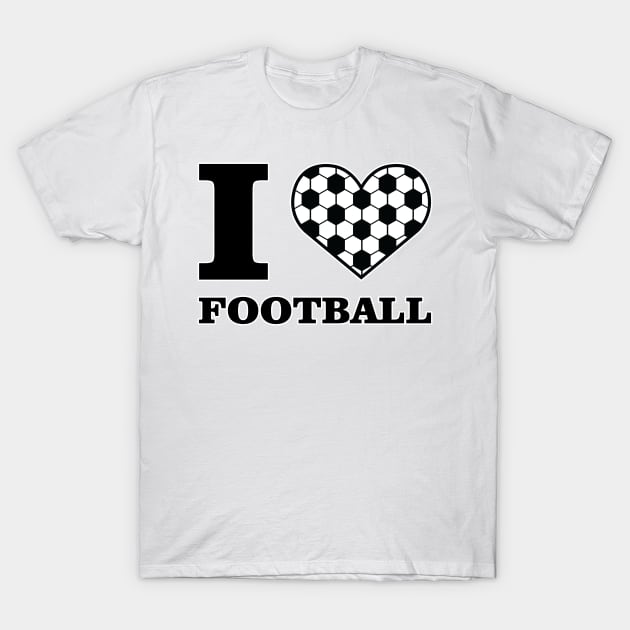 I Love Football / Soccer T-Shirt by DesignWood-Sport